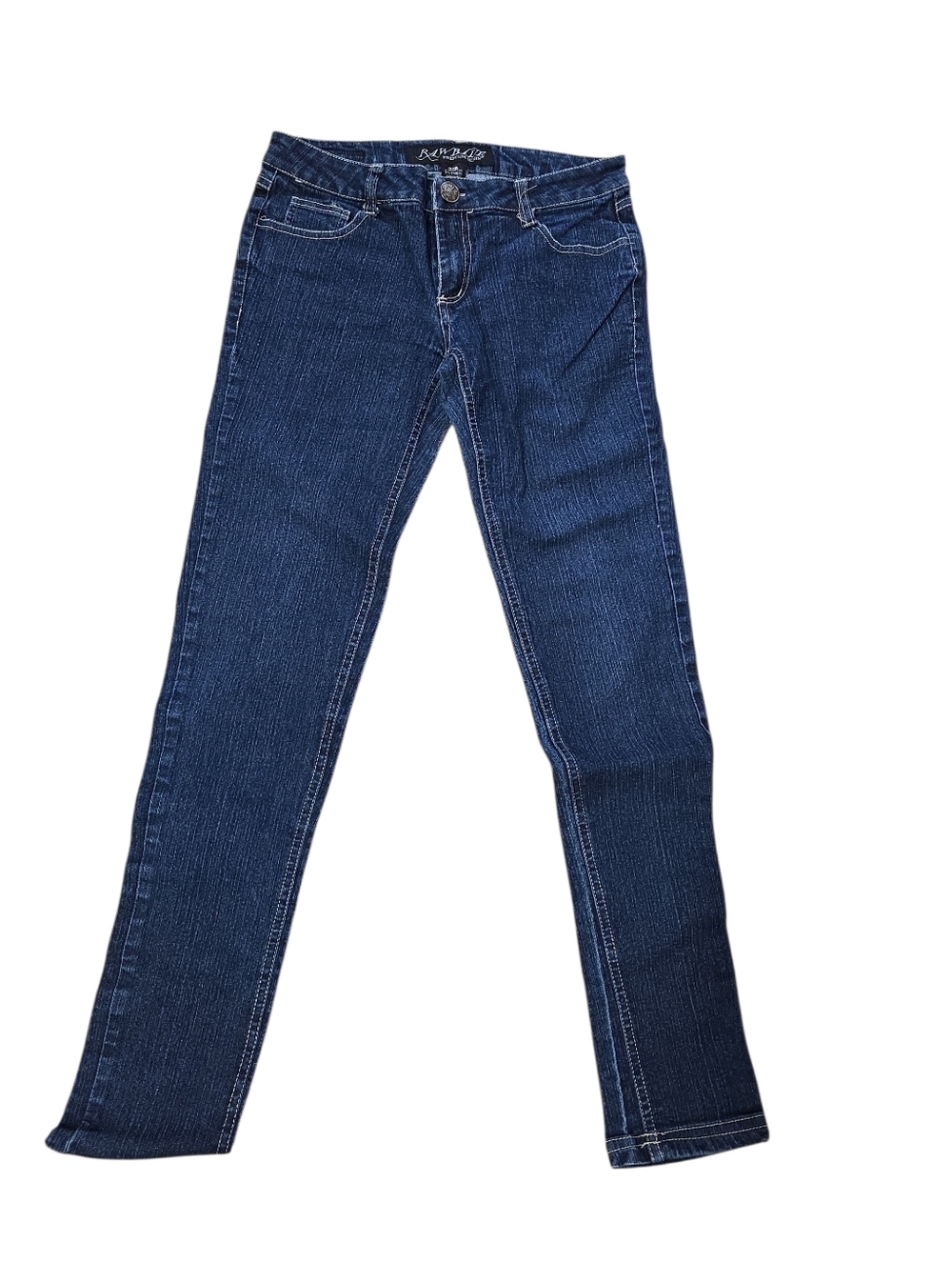 Raw Blue Skinny Jeans 7/8